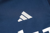 24-25 Man Utd Royal blue Kids Half Pull Tracksuit (童装)(半拉链)