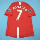 2007-2008 Man Utd Home Player Version  Retro Soccer Jersey 球员