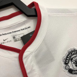 2012-2013 Man Utd Away White Retro Soccer Jersey