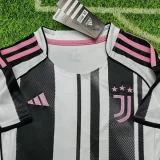 25-26 Juventus Home Kids Soccer Jersey