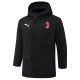 24-25 ACM Black Hooded Windbreaker Fabric Cotton Coat #G254(红标)