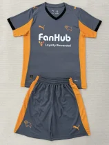 2025-26 Derby County Away Kids Soccer Jersey