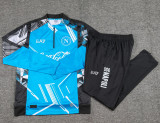 24-25 Napoli Blue Kids Half Pull Tracksuit (童装)(半拉链)