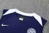 2025-26 Inter Milan Royal blue Tank top and shorts suit