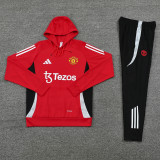 24-25 Man Utd Red Hoodie Tracksuit (卫衣套装)