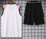 24-25 Man Utd White Tank top and shorts suit