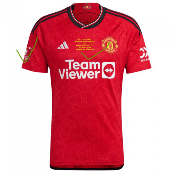 23-24 Man Utd Home FA CUP FINAL2024 Fans Soccer Jersey