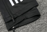 24-25 Man Utd Blue red Kids Half Pull Tracksuit (童装)(半拉链)