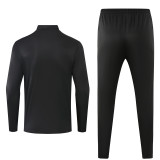 24-25 Al-Nassr Black Half Pull Tracksuit (半拉链)