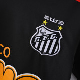 2012-2013 Santos FC Black Retro Soccer Jersey