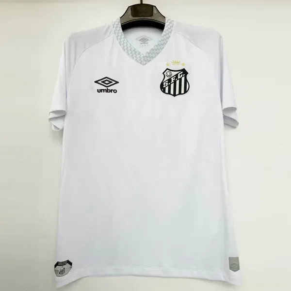 2025-26 Santos FC Home Prints Sponsor Fans Soccer Jersey