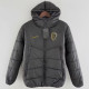 24-25 Corinthians Black Hooded Cotton Coat #棉衣