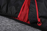 24-25 Flamengo Red Black Windbreaker