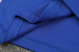 2024 AD Blue Kids Half Pull Tracksuit (童装)(半拉链)