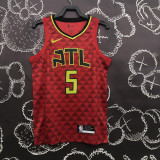 HAWKS MURRAY #5 Red Top Quality Hot Pressing NBA Jersey