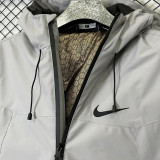 2024 NK Cotton Thickened warm Grey Outdoor Jackets #A801加棉冲锋衣