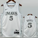 2024-25 Dallas Mavericks RUSSELL #5 White City Edition Top Quality Hot Pressing NBA Jersey