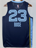 22-23 GRIZZLIES ROSE #23 Dark Blue Top Quality Hot Pressing NBA Jersey
