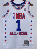 ALL-STAR McGRADY #1 White Top Quality Hot Pressing NBA Jersey