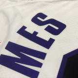 22-23 LAKERS JAMES #6 White City Edition Top Quality Hot Pressing NBA Jersey