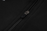 24-25 NK Black Kids Half Pull Tracksuit #05(童装半拉链)(白色领)