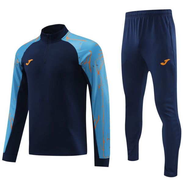 2024 JOM Royal Blue Half Pull Tracksuit #809(半拉链)
