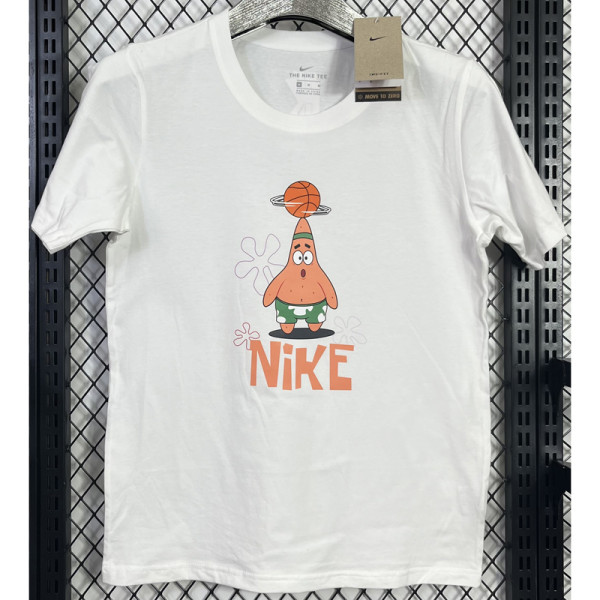 T128 White High Quality Casual T-Shirt *派大星