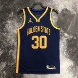 22-23 WARRIORS CURRY #30 Royal blue Top Quality Hot Pressing NBA Jersey (Trapeze Edition)