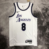 22-23 LAKERS BRYANT #8 White City Edition Top Quality Hot Pressing NBA Jersey