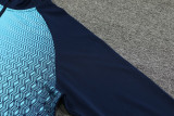 2024 JOM Blue Half Pull Tracksuit #811(半拉链)