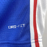 22-23 76ERS OUBRE JR. #9 Blue Top Quality Hot Pressing NBA Jersey (V领）