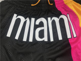 Heat Black City Edition Top Quality NBA Pocket Pants *热火彩虹版
