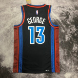 22-23 OKC GEORGE #13 Black Top Quality Hot Pressing NBA Jersey