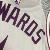 2018-19 Timberwolves EDWARDS #1 White Retro Top Quality Hot Pressing NBA Jersey