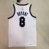 22-23 LAKERS BRYANT #8 White City Edition Top Quality Hot Pressing NBA Jersey