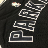 22-23 SA Spurs PARKER #9 Black Top Quality Hot Pressing NBA Jersey (Retro Logo)