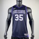 2017-18 SUNS DURANT #35 Royal Blue City Edition Top Quality Hot Pressing NBA Jersey