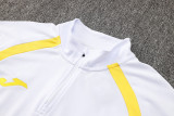 2024 JOM White Kids Half Pull Tracksuit (童装)(半拉链)