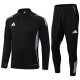 2025 AD Black Half Pull Tracksuit (半拉链)