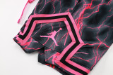 C2440 Jordan Grey Red Casual Short Pants