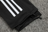 2024 AD Black Kids Half Pull Tracksuit (童装)(半拉链)