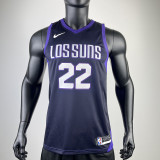 2017-18 SUNS AYTON #22 Royal Blue City Edition Top Quality Hot Pressing NBA Jersey