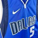 2022-23 Dallas Mavericks RUSSELL #5 Blue Top Quality Hot Pressing NBA Jersey(V领)
