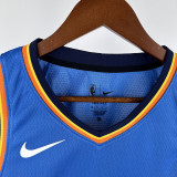 22-23 OKC Thunder HOLMGREN #7 Blue City Edition Top Quality Hot Pressing NBA Jersey