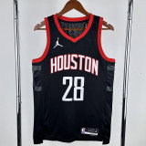 23-24 Rockets SENGUN #28 Black Top Quality Hot Pressing NBA Jersey (Trapeze Edition)飞人版