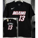 T143 HEAT ADEBAYO #13 Black High Quality Casual T-Shirt