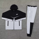 2024 NK Black gray Hoodie Jacket Tracksuit #NM08(黑灰色)