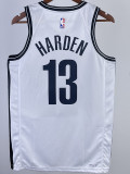 22-23 Nets HARDEN #13 White Top Quality Hot Pressing NBA Jersey