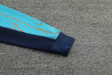 2024 JOM Royal Blue Half Pull Tracksuit #809(半拉链)