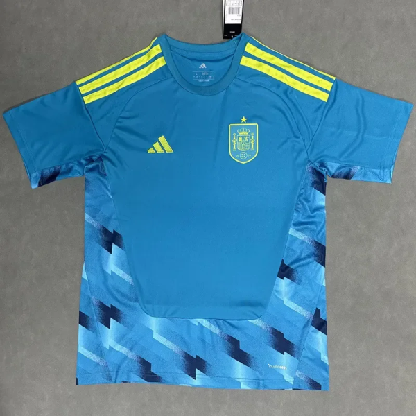 2026-27 Spain Blue Goalkeeper Fans Soccer Jersey